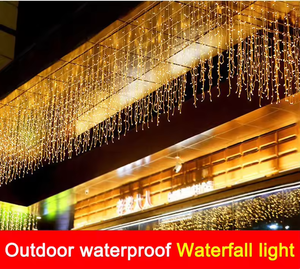 96LED ICICLE <span class=keywords><strong>Guirlande</strong></span> <span class=keywords><strong>Lumineuse</strong></span> Extérieure Étanche Festive LED Rideau <span class=keywords><strong>Guirlande</strong></span> pour Garden Mall Party Christmas & Wedding Celebration - Product Image 5