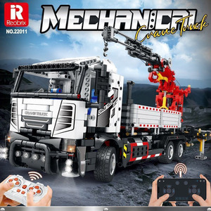 22011 Juguete de Construcción de Alta Dificultad para Niños, Bloques de Construcción de Grúa Montada en Camión con Control Remoto, Ingeniería Mecánica - Product Image 2