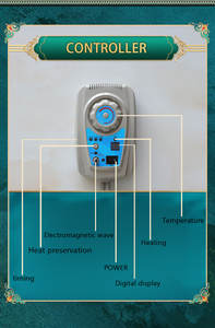 Nieuw Product Hoge Intensiteit Matten Hoge Kwaliteit Verwarmde Stenen Matras Pad O Vormige Jade Steen <span class=keywords><strong>Massage</strong></span> Bed Voor Zelfzorg - Product Image 4