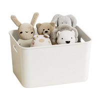 Boîte de rangement rectangulaire en plastique rigide empilable 12L, idéale pour tiroir de bureau, organisateur de cuisine, rangement de collations et cosmétiques – Offre Spéciale
