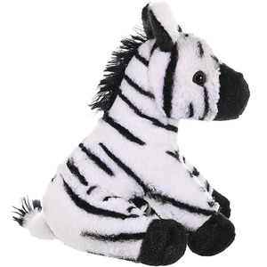 ODM OEM Peluche de cebra en blanco y negro Animal salvaje de peluche realista para niños Compañero Huggable Sentado Zebra Plushie - Product Image 4