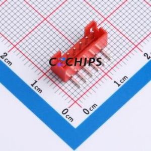 WAFER-PH2.0-6PWZ-R62 Wire-to-Board Pin Header Bent Lead Through Hole,P=2mm Connector 1x6P 2mm Right Angle Insert PH - Product Image 1