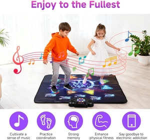 Tapis de danse sans fil avec musique intégrée, 8 <span class=keywords><strong>jeux</strong></span>, 3 niveaux, cadeaux pour enfants, anniversaire, Noël - Product Image 4