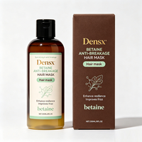 Crème capillaire réparatrice anti-chute à base de plantes, marque privée OEM, complexe réparateur végétal à la bétaïne, réparation profonde des cheveux abîmés, anti-frisottis, 250 ml