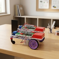 Kit Scientifique Automobile 2ème Génération STEM Électronique Bluetooth RC à Assembler Sans Soudure Modèle K9002