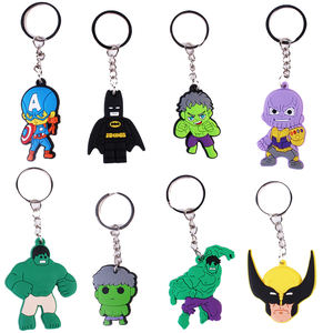 Gantungan kunci karet PVC keluaran baru gantungan kunci kustom Logo UV karakter kartun Pabrik Film grosir Aksesori Anime obral - Product Image 3