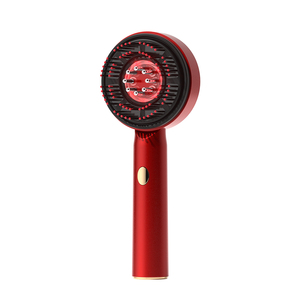 Masajeador de cabeza multifuncional portátil para relajación en el hogar tratamiento de cabello rojo peine de masaje de vibración impermeable terapia líquida - Product Image 1