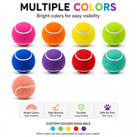 Vente en gros de balles de tennis pour animaux de compagnie de 1,5 à 9 pouces, jouets pour chiens, balles rebondissantes interactives, logo personnalisé, couleur, taille, emballage