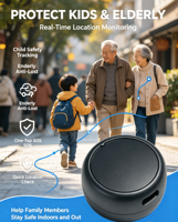Rastreadores GPS Mini Portátiles 4G LTE en Tiempo Real, Antipérdida, Recargables, para Niños, Ancianos y Personas Mayores