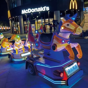 Çocuklar ve yetişkin parkı eğlence küçük tren sürmek elektrikli turist yol izsiz No. <span class=keywords><strong>2</strong></span> Mi Xiang Qiao parkı altın savaş atı 21 - Product Image 6