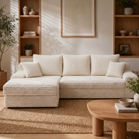 Komprimierbare Couch Minimalistisches Übergroßes Loveseat Schnell Rückfederndes Zwei- bis Dreisitzer-Sofa für Wohnheim Doppelbett Apartment Heimkino