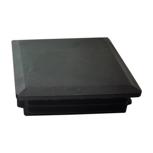 Protector de Patas de Plástico, 80x80mm, Cuadrado, Tapón Interior Antideslizante, Funda para Patas de Muebles, Negro - Product Image 4