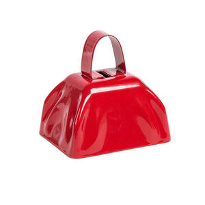 Meistverkaufte Gravierte Rustikale Moderne Dreizoll-Rechteckige Metall-Sportklingel mit Tiermotiven, Anpassbar, Handgekurbelte Jubelklingel - Product Image 4