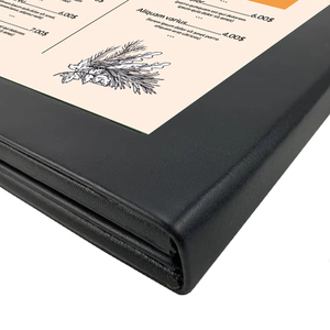Menú de Restaurante LED Recargable con Cubierta de Cuero PU de 2 Paneles y 4 Páginas, MOQ Pequeño - Product Image 4