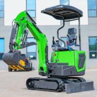 Mini-excavatrice compacte de 1,2 tonne, prix compétitif, mini-excavatrice hydraulique sur chenilles, moteur EPA, mini-excavatrice neuve