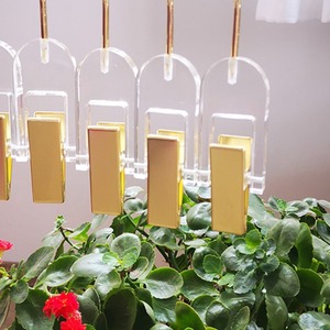 Cintre à clip unique en acrylique moulé par injection pour accrocher des pantalons pour enfants pour femmes-Multifonction écologique - Product Image 6