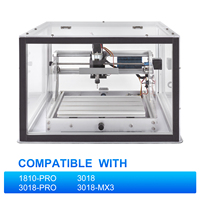 Boîtier CNC en acrylique Zhong Hua Jiang 510 x 455 x 335 mm compatible avec les machines de fraisage CNC 3018 PRO/3018/3018 MX3/1810 PRO