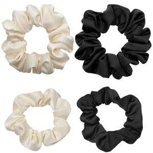 Hot Sale Retro Crystal Satin Large Intestine Ring Solid Color High Grade Tie Head Rope <b>Hair</b> Accessories - Product Image 1