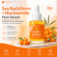 Sérum Visage Éclaircissant et Revitalisant à l'Argousier et au Niacinamide, Haute Qualité, Doux pour la Peau, Marque Privée, Faible MOQ
