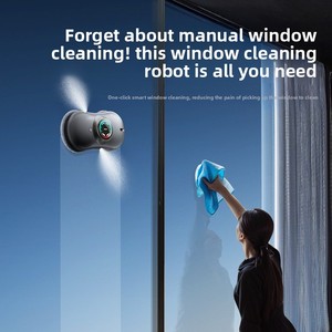 Robot de nettoyage de <span class=keywords><strong>vitres</strong></span> automatique intelligent, nettoyeur de <span class=keywords><strong>vitres</strong></span> électrique à forte aspiration <span class=keywords><strong>pour</strong></span> <span class=keywords><strong>les</strong></span> fenêtres hautes de la maison et du bureau - Product Image 3