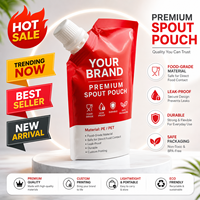 Pochette Doypack Personnalisée Imprimée Qualité Alimentaire en PE pour Emballage Liquide (Lait, Eau, Jus) avec Logo Personnalisé et Caractéristique Recyclable