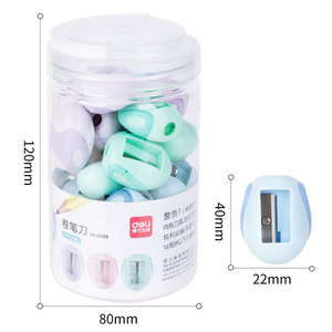Deli Mini Pencil Sharpener 40x32x22mm Manual Plastic Student Use - Product Image 2