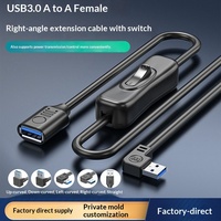 Câble d'extension USB 3.0 en cuivre pour souris, clavier, contrôleur de maison intelligente