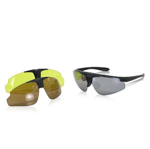 Outdoor Tactical Clamshell Goggles Enhanced PC Mirror Anti-fog <strong>Field</strong> Equipment CS Shooting Myopia Interchangeable <strong>Glasses</strong> - Product Image 5