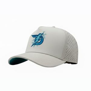 Gorra de Golf Personalizada OEM con Malla Perforada, Logotipo, 5 Paneles, Visera Ligeramente Curvada, Cierre a Presión, Parche de Goma Impermeable - Product Image 1