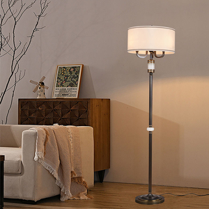 Nouvelle tendance, lampe sur pied décorative en tissu LED moderne pour hôtel, lampe sur pied de haute qualité avec abat-jour en tissu de couleur naturelle - Product Image 3