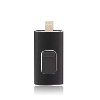 Memoria USB OTG 4 en 1 con Logotipo Personalizado al por Mayor, Memoria USB Metálica para Teléfono, 8GB 16GB 32GB 128GB, Multi Interfaz