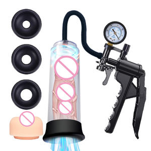Männer Sexspielzeug zur Vergrößerung Vakuum <span class=keywords><strong>Penis</strong></span> pumpe Vergrößerung gerät Männliche Vergrößerung pumpen verlängerung mit 1 Stück Vagina-Ärmel-Hahn pumpen - Product Image 1