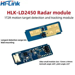 HLK-LD2450 24G Mmwave Menselijke Micro-Motion En Bewegende Detectie Variërende Snelheidsvolgmodule Om Pir In 6M Te Vervangen