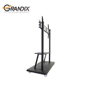 Supporto <span class=keywords><strong>TV</strong></span> LED <span class=keywords><strong>Mobile</strong></span> <span class=keywords><strong>Moderno</strong></span> in Metallo con Nuovo Design, Regolabile e con Ruote per Schermi da 50-110 Pollici - Product Image 5