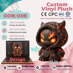 Figurine de gnome à oreilles pointues en vinyle et peluche, personnalisée sur mesure par un designer, avec détails peints à la main, pour la série de boîtes mystères, certifiée CE - Product Image 5