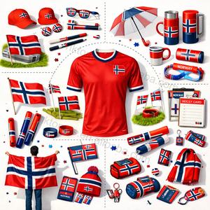 Conjunto de Camiseta, Bufanda, Gorro y Bandera Personalizados para Fanáticos del Fútbol Español Rojo y Amarillo para Eventos Deportivos en el Estadio - Product Image 4