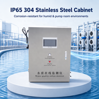 Moniteur de qualité de l'eau multi-paramètres en acier inoxydable 304, IP65, RS485, 4 à 20 mA, compensation automatique de la température