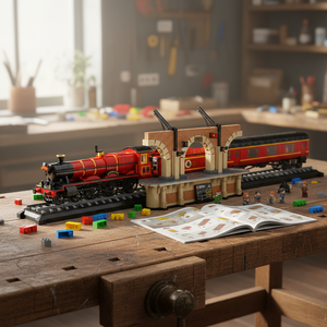 Stazione Ferroviaria Hogwarts Express Serie 5129 Pezzi, Giocattolo da Costruzione in ABS per Ragazzi - Product Image 1