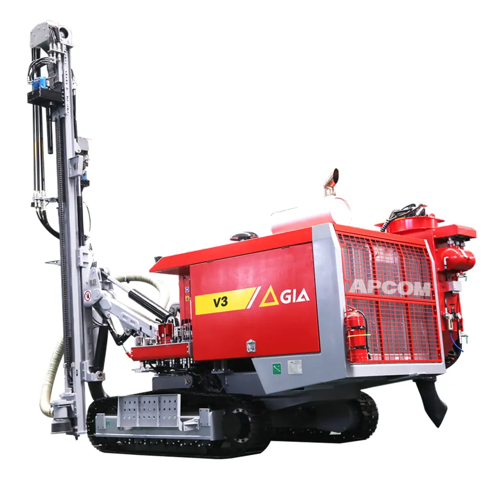 Borehole Drilling Machine Mine Drilling Rig V3 Blasthole Small Mine Drilling Rig DTH Equipment Machine For Mining