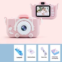 Cámara Digital Mini SLR HD a Prueba de Agua para Niños Cross Border X2, Estilo Adorable para Fotografiar Dibujos Animados, 1080p CMOS, Regalo de Cumpleaños Perfecto