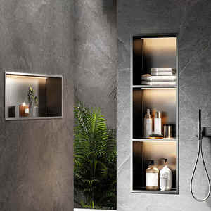 <span class=keywords><strong>Nicho</strong></span> de <span class=keywords><strong>Ducha</strong></span> Cuadrado de Acero Inoxidable para Baño, Nichos de Pared para Baño, Nichos de <span class=keywords><strong>Ducha</strong></span> 304 - Product Image 5