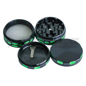 XY GLASS Großhandel Manuelle Zigarettenzerkleinerer Metall-Aluminium Gewürz-Kräutermühlen 4-Schichten Kräutermühlen zum Rauchen - Product Image 1