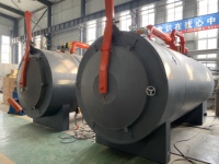Mesin Pembuat Arang Barbekyu Peralatan Produksi Arang Kayu Briket Arang Serbuk Gergaji Tungku Karbonisasi Horizontal