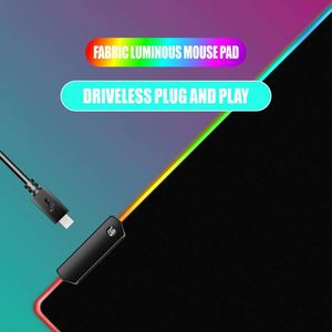 Alfombrilla de Ratón LED RGB Sy45, Alfombrilla de Goma Antideslizante para Ratón, Alfombrilla de Escritorio para Computadora, Alfombrilla de Juego para PC - Product Image 5