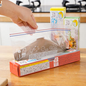 Bolsas de almacenamiento de alimentos resellables de estilo japonés, sellado de plástico grueso para refrigerador, uso doméstico, tamaños pequeños, medianos y grandes - Product Image 3