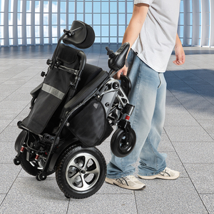 Fauteuil roulant électrique de grande capacité, rotatif et facile, à usage quotidien, à entraînement manuel en alliage d'aluminium