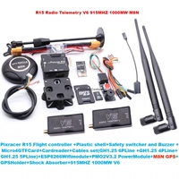 Contrôleur de vol Pix R15 Autopilot PX4 M8N/M9N/M10 GPS Radio Télémétrie V6 Pièces de drone de course en plastique Matériel de drone télécommandé