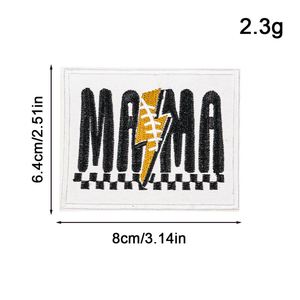New Iron on Embroidery Mama Patch for Clothes <b>Hat</b> <b>Bag</b> Decoration - Product Image 4