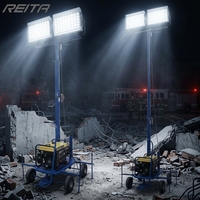 Projecteurs LED mobiles portables IP67 100W 300W 500W antidéflagrants 12V-48V et 380V-480V pour les chantiers de construction et les sites miniers