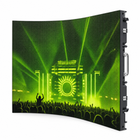 Pantalla LED P2.9 de Alquiler, 120Hz de Frecuencia de Actualización, 4K Curva, Carcasa de Aluminio Fundido, CMS/RDM Basado en la Nube para Uso en Publicidad Interior